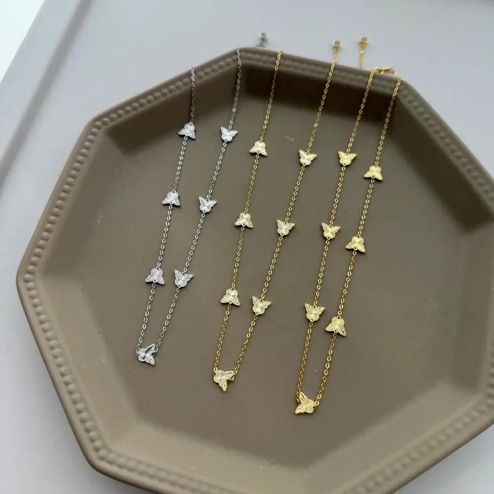 KAKODIY beautiful dancing butterfly dream necklace women's 925 sterling silver gold-plated jewelry detail 9