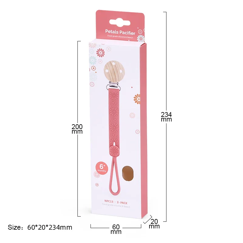 Smart Baby Silicone Sooth Pacifiers Latex Free for Baby With Clip