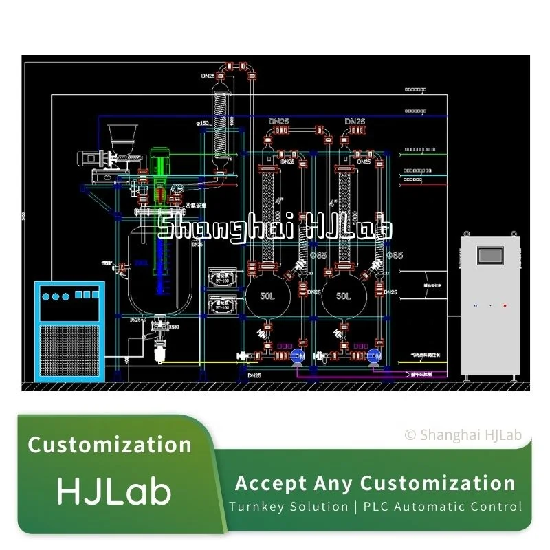 Ultrasonic Chemical Synthesis Lab Jacketed Glass Reactor with Cooling Coil Condenser Distillation Evaporation Catalysis