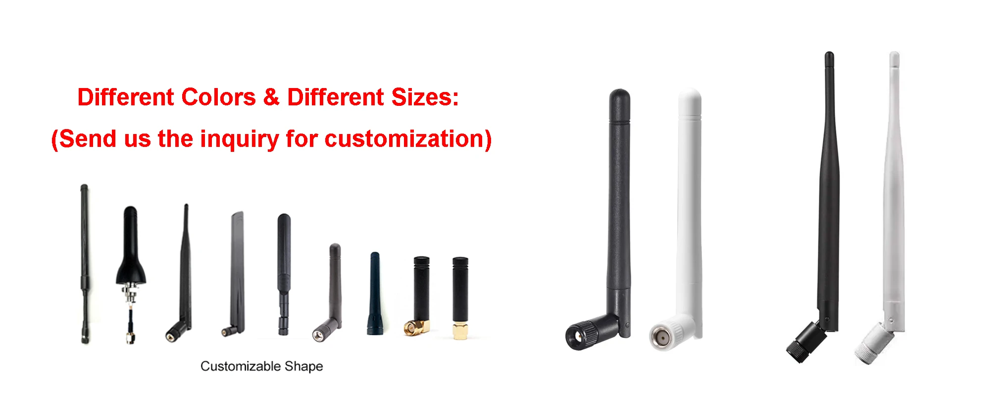 Wifi Antenna Set 2.4ghz Wifi Antenna Rp Sma Male & 100mm Rp Sma Female