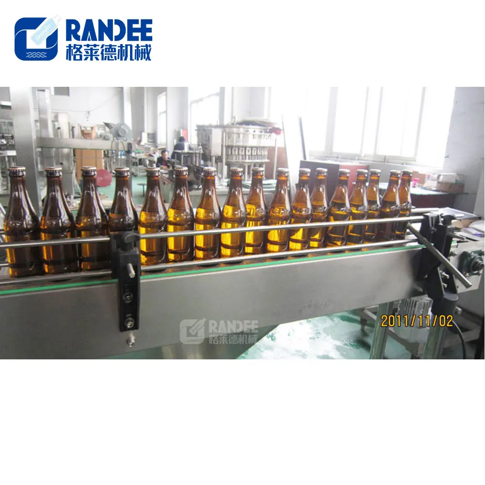 
Автоматическая стеклянная бутылка стаканчик бренди розлив пива консервирования разливочная машина для розлива производственная линия оборудования для пива 