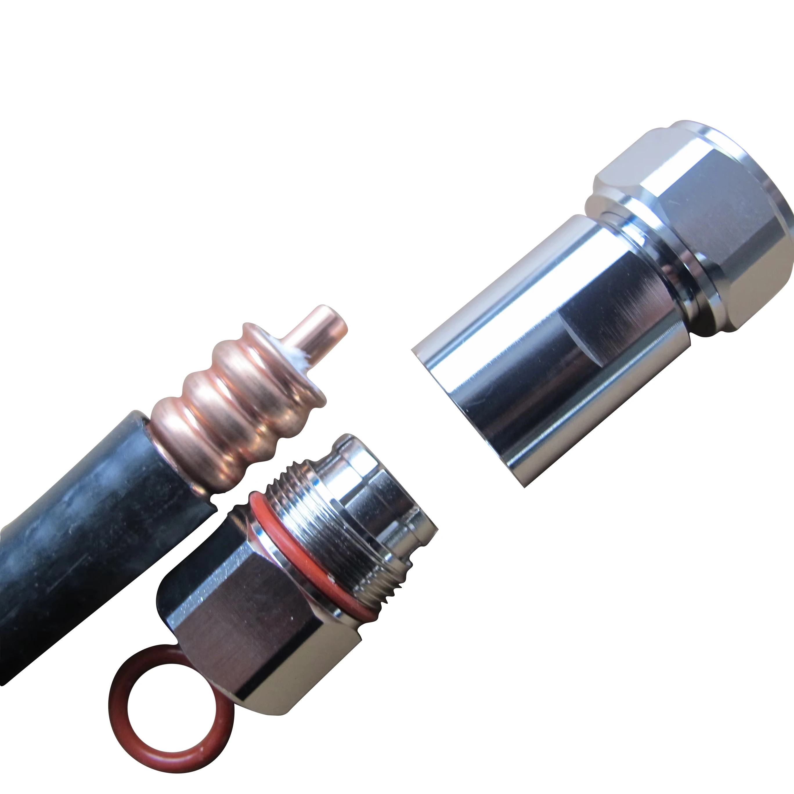 RF MINI DIN Male for 1/2'' Flex Cable 4.1/9.5 Connector