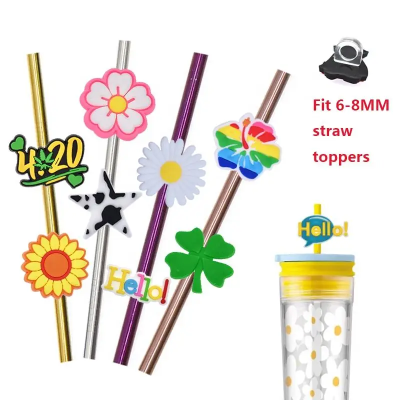 2024 New Design Straw Topper For Decoration Custom Straw Topper Hot ...