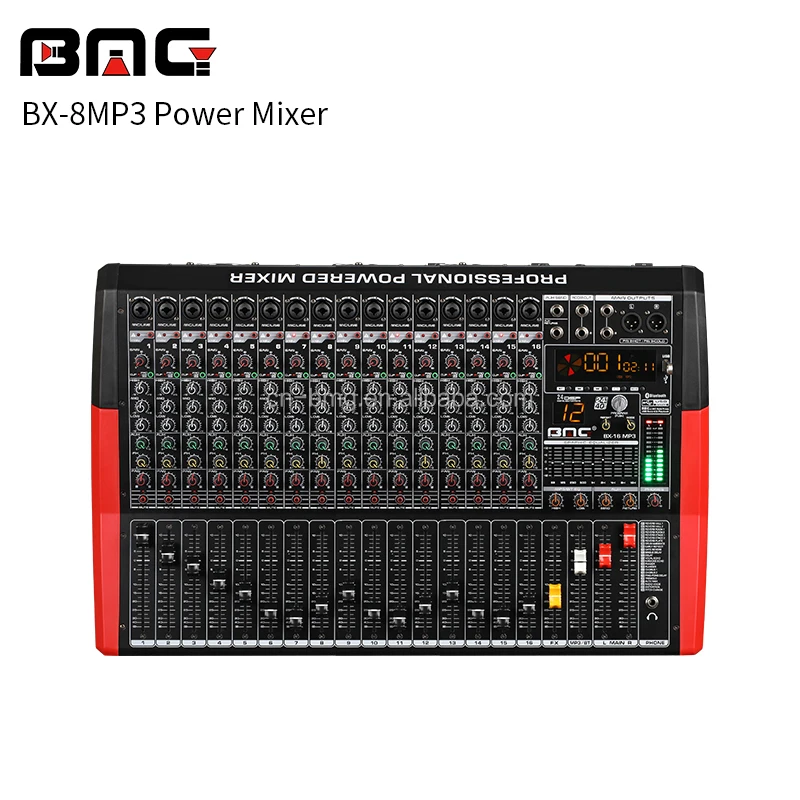 BMG 12 Channel USB Powered Amplifier Mixers with BT Music
