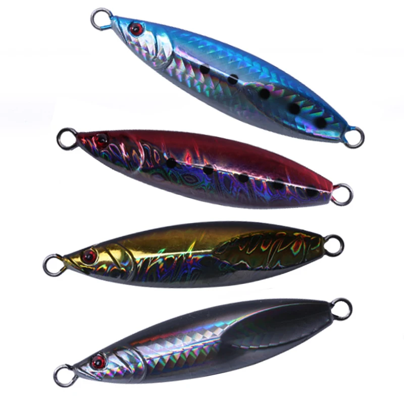 5 Pieces/Lot 40g/60g/80g/100g Luminous Metal Jig Fishing Lure