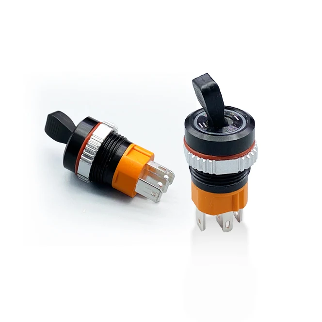 16mm IP65 Waterproof 16A High Current Metal Push Button Switch Toggle Switch Factory Direct Sales with Indicator 5-24V