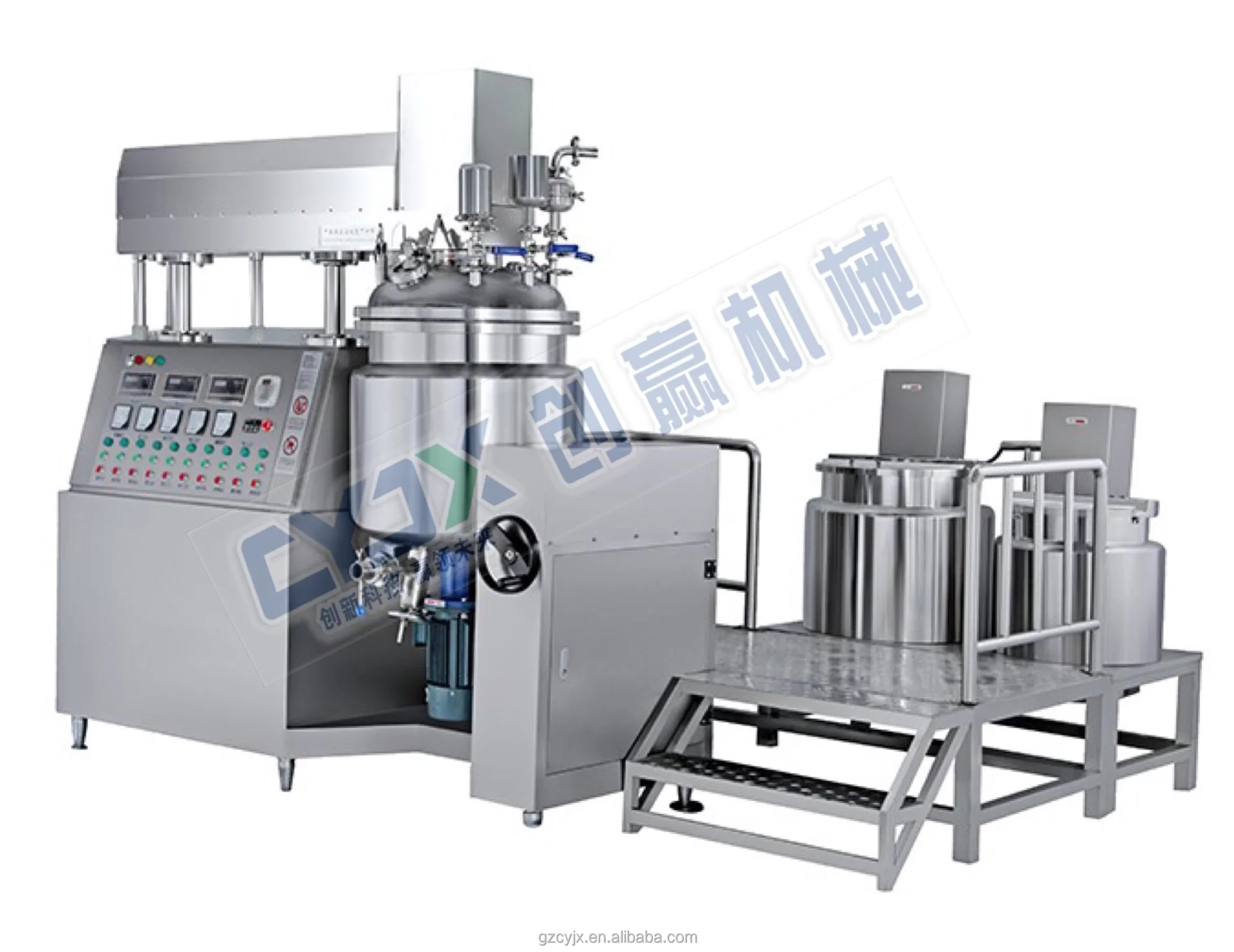 Оборудование для производства зубной пасты вакуумный эмульгирующий Миксер с высоким сдвигом гомогенизатор косметической