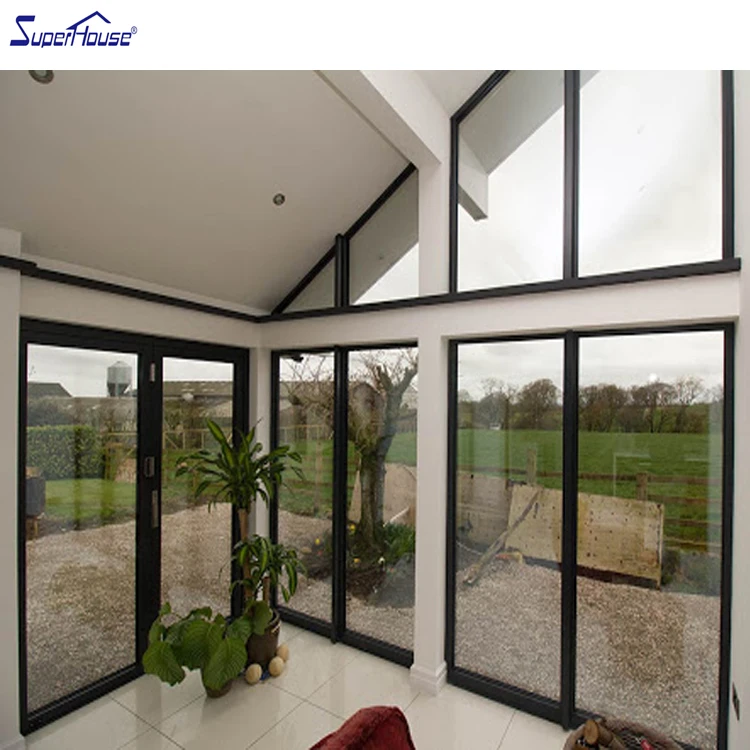 superhouse FPA / NOA Certified  Impact  Rated Aluminium Glass Picture  Shopfront / Storefront windows with Large View