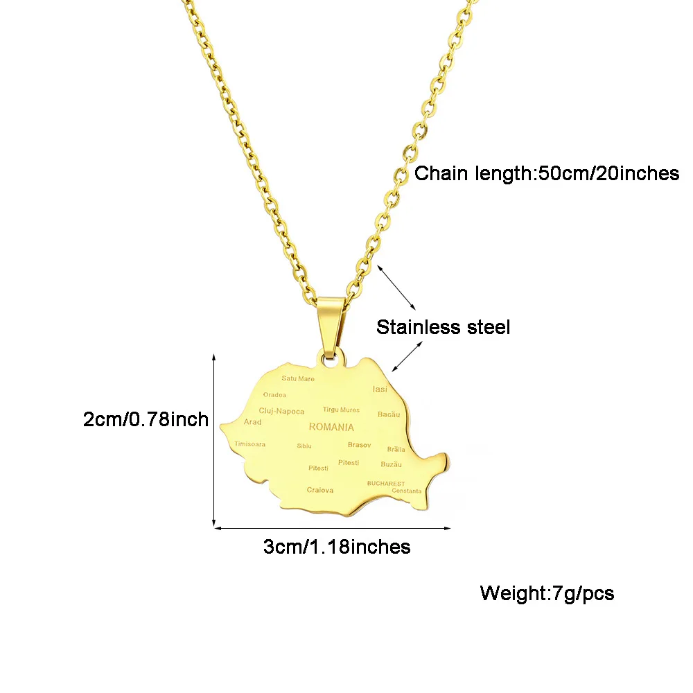 Collana Con Ciondolo Mappa Della Corea Del Sud In Metallo, Catena Sottile, Unisex, Hip Hop, Regalo Etnico Per Uomo E Donna - 2