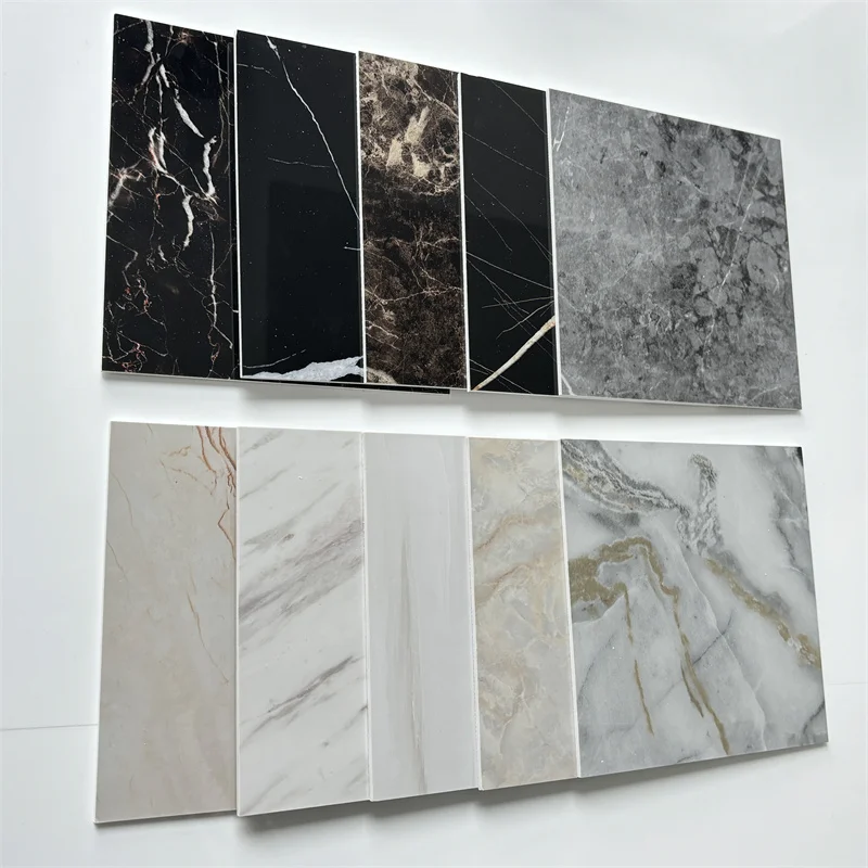 Modern PVC Marble Wall Panel 2mm 3mm Alternatives UV PVC Board Waterproof Interior PVC Marble Sheet 3mm factory