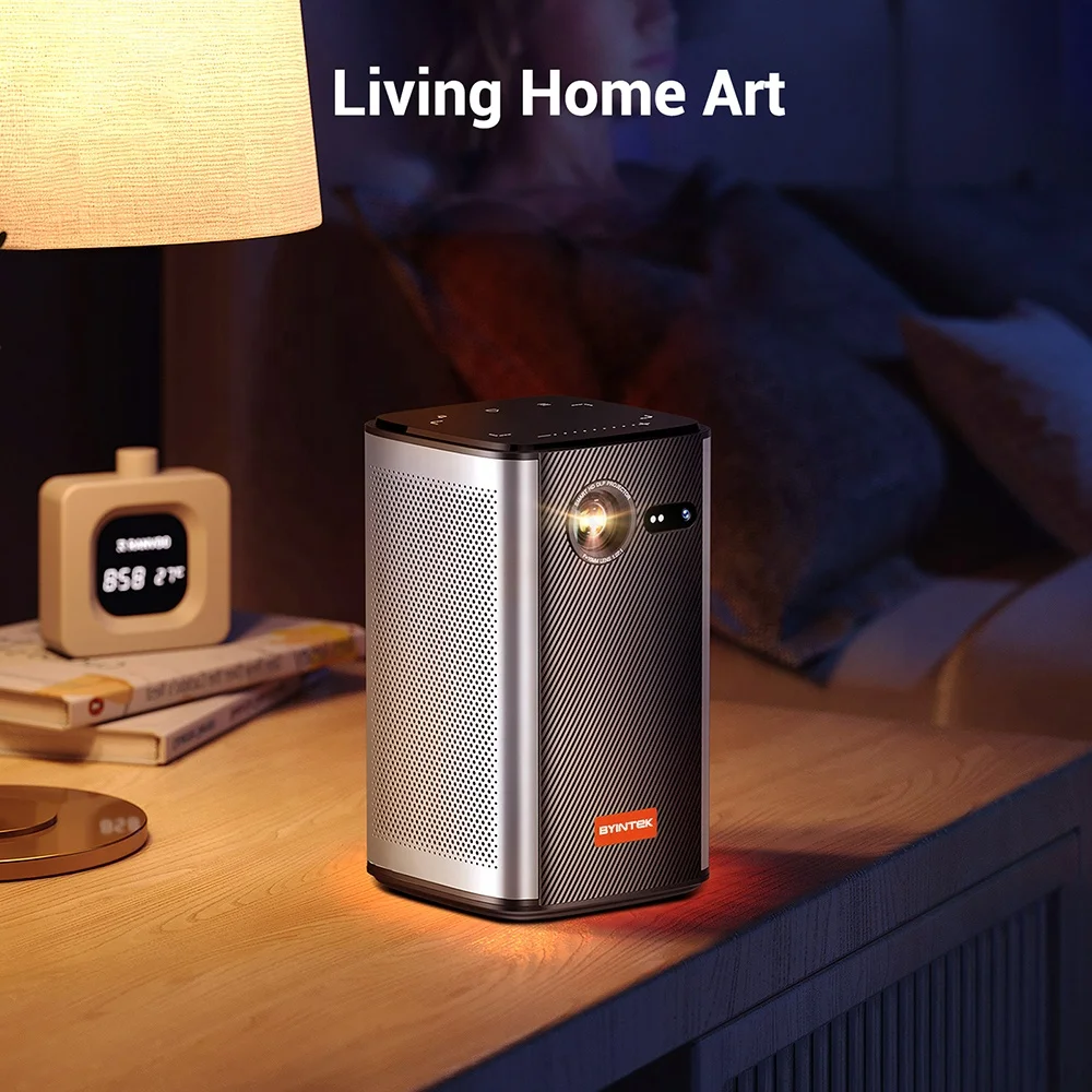 BYINTEK P70 Mini Portable Smart Projector - 4K DLP Outdoor Home