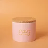 Bz16-10 straight urn-pink-small-golden dog bite bone head