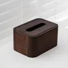 Walnut Tissue Box - Simple Rounded Corners