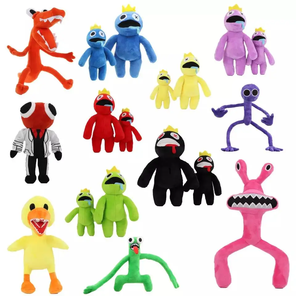 New Rainbow Friends Plush Toy Blue Cartoon Game Character Stuffed