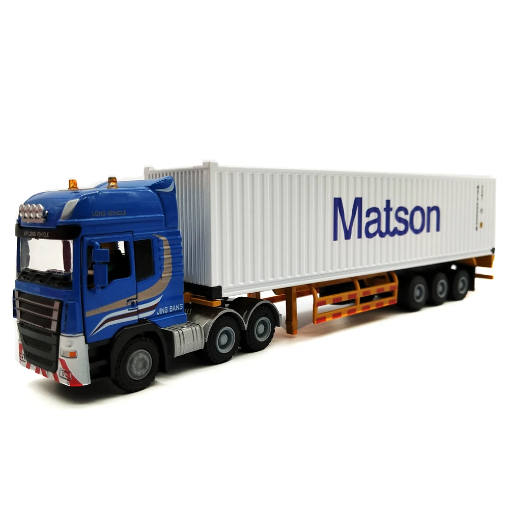 28cm Matson mini container truck model 1:50 container truck model gifts O.A.S ship model