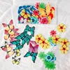 50pcs flowers and 50pcs butterflies