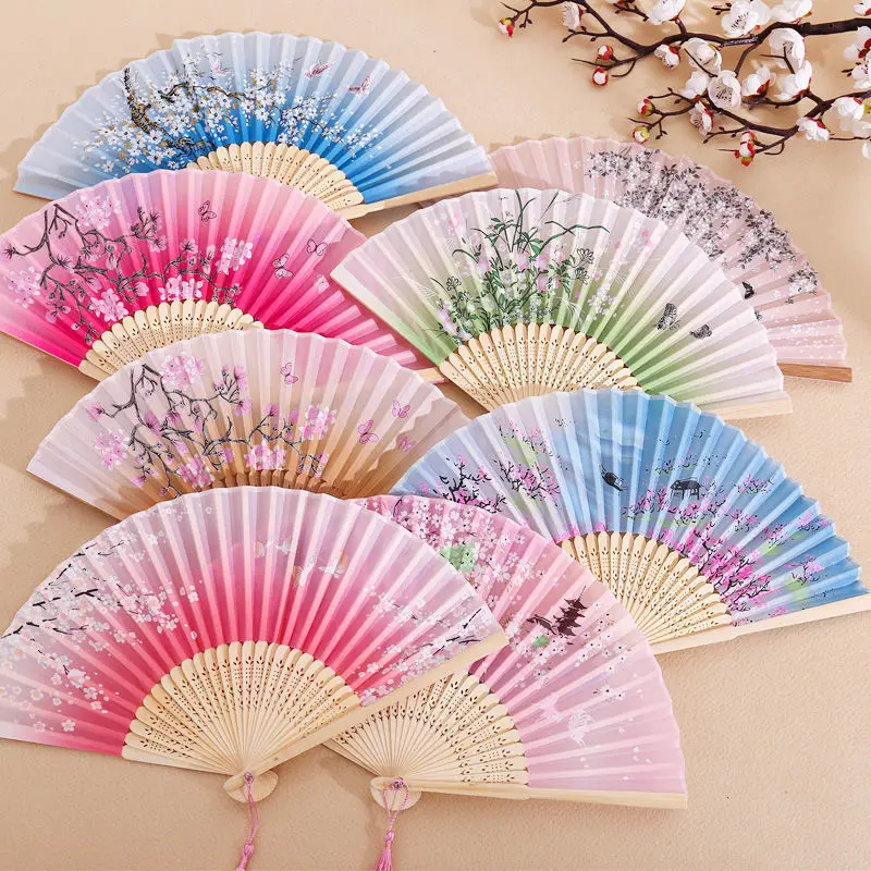Wood Bamboo Hand Fan Wedding Souvenir Handheld Gift Decoration
