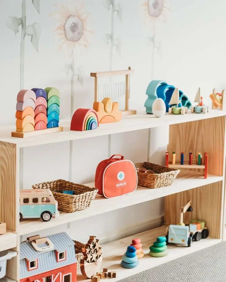 モンテッソーリ子供用おもちゃキャビネットモンテッソーリ棚キッズ教室