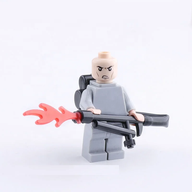 WW2 Military Mini Figure Weapons Soldier Army  41 Flamethrower Chemical Defense Force MOC Building Blocks Toys