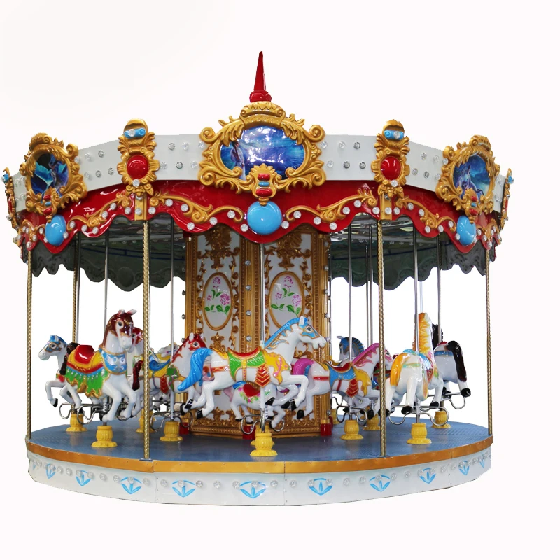 Toy merry store go round carousel