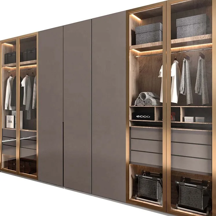 Американский стандарт мебель для спальни шкаф одежды хранения кровати плоский