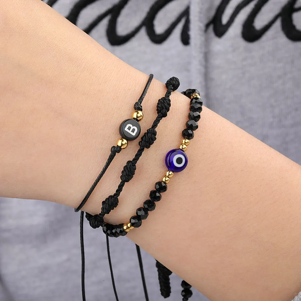 Wholesale Handmade Colored Mexican Bracelets Protection Mal De Ojo Bracelets Evil Eye Anklet Bracelets for Women