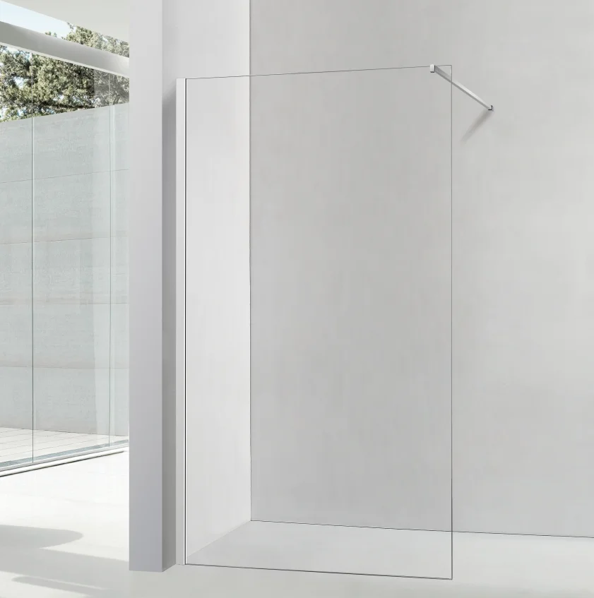Factory Direct Sale Bathroom Corner Walk in Shower Screen With Frame Hotel Glass Shower Door Partition