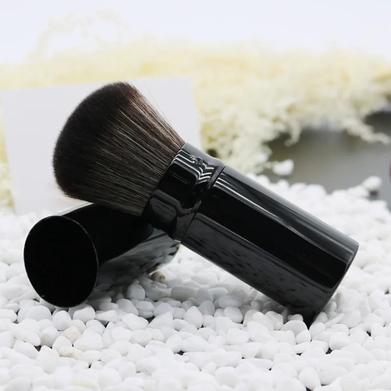 New black retractable makeup brush powder blush honey brush multi-purpose multi-function brush whole