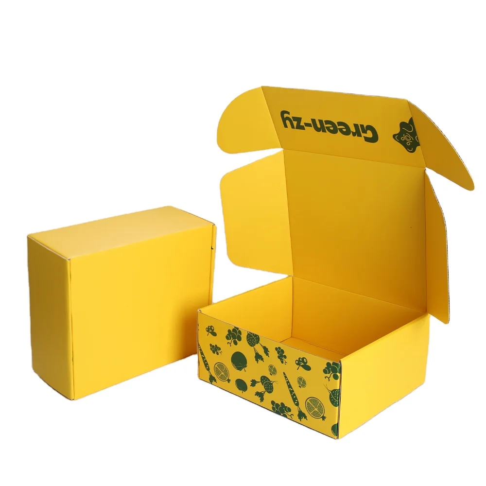 Custom Corrugated Cardboard Folding Mailer Box for Clothing Gift & Shipping Packaging Durable Paper Boxes
