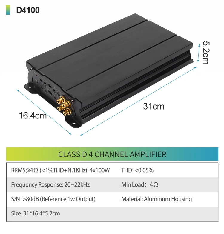 Subwoofer Korean 4 Channel Car Monoblock Amplifier Sound Equipment/amplifiers/speaker For Car
