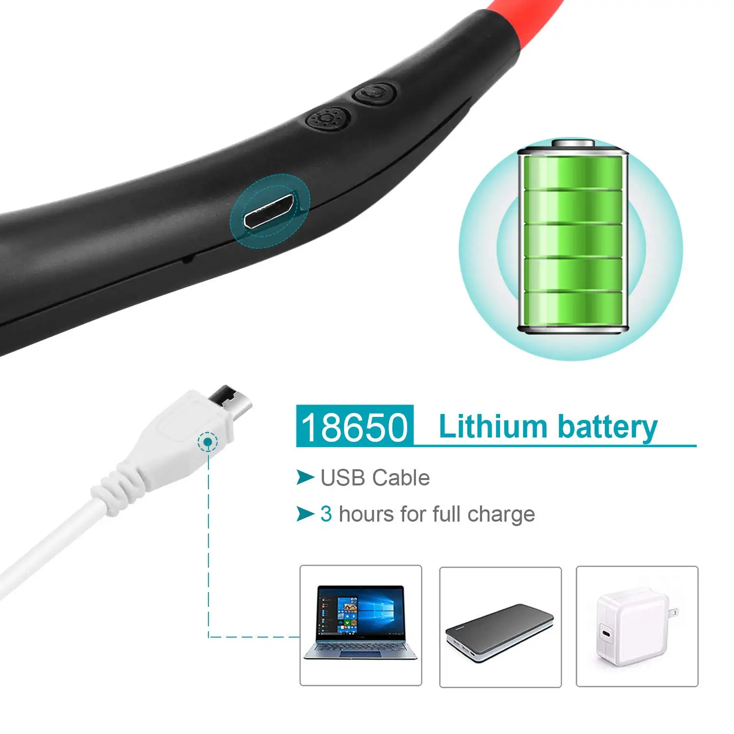 Перезаряжаемый спортивный вентилятор 360