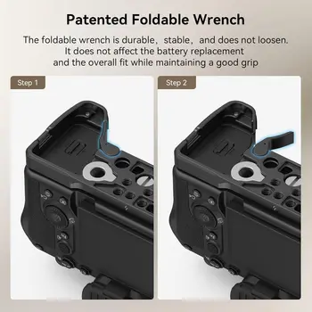 SmallRig Baseplate for Sony A7R V/A7 IV,Bottom Mount Plate with Quick Release Plate for Arca,Anti-Scratch Anti-Deflection-3666B detail image