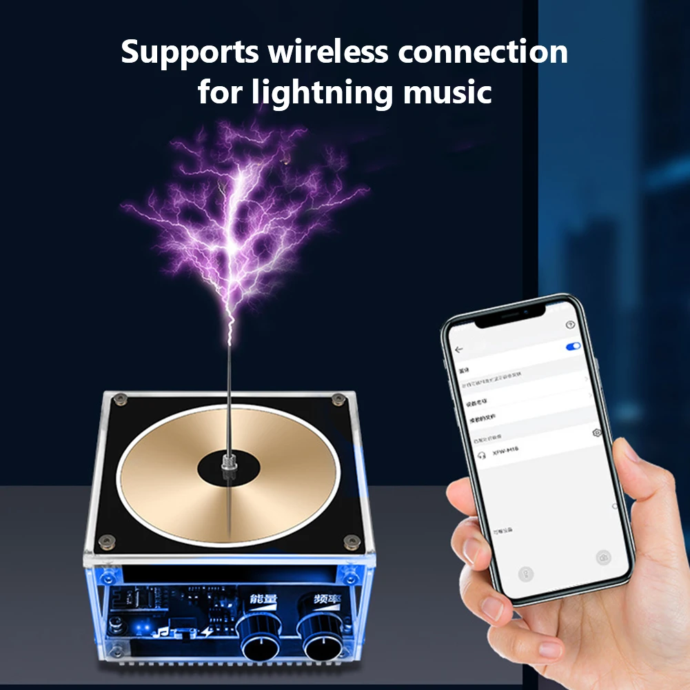 Muziek Coil, Draadloze Transmissie DIY Coil Audio Player, Wetenschap en Onderwijs Experimentele Producten, Plug And Play, voor DIY Plasma Speakers, Arc Generators(EU
