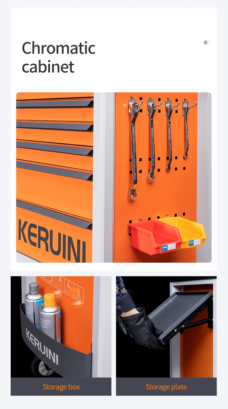 Heavy Duty Metal Tool Chest Design Trolley Tool Storage Garage