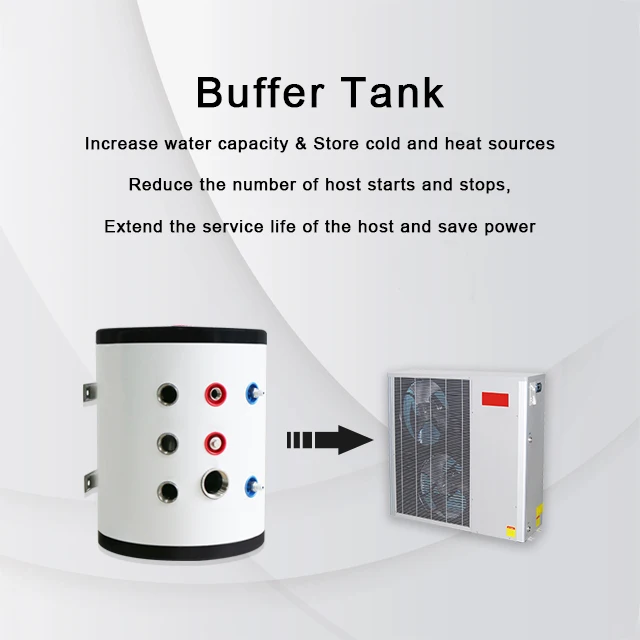 SST Renewables replace coal 50L 100L 300L hot water tank modern home use stainless-steel heat pump buffer tank