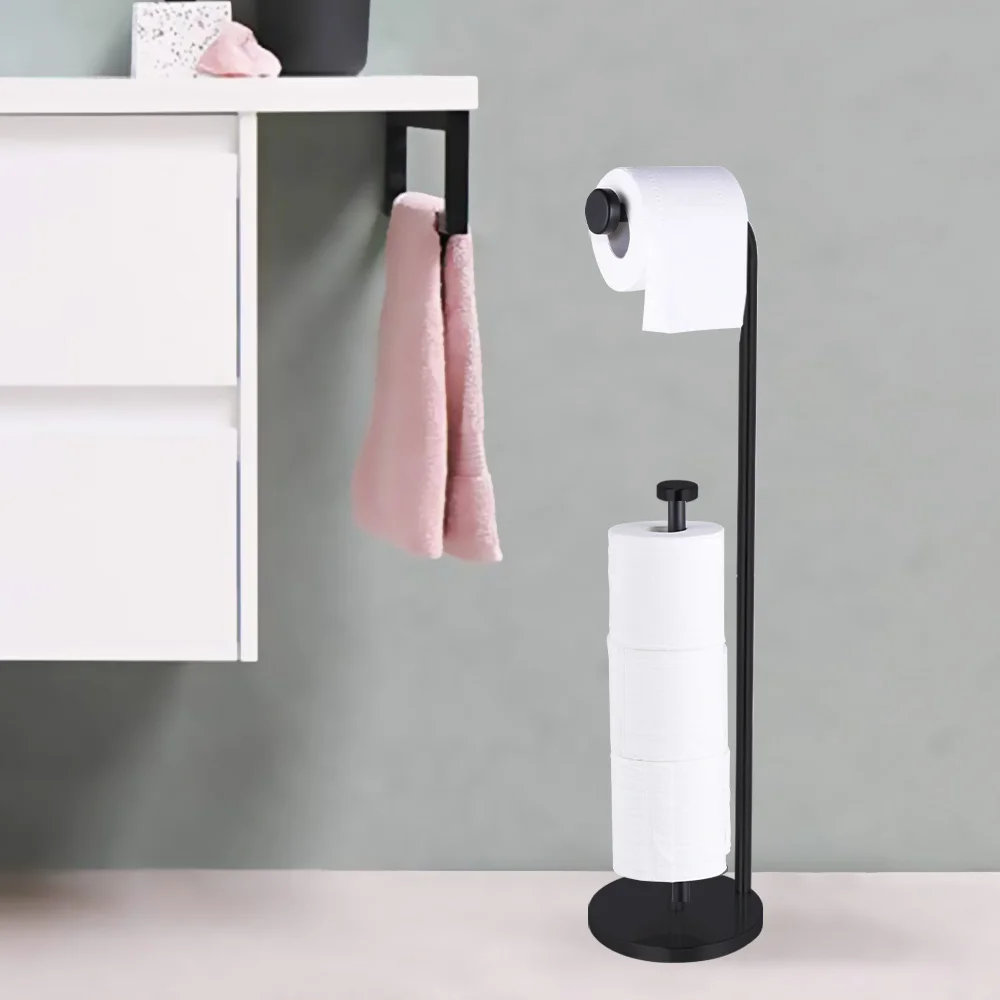 Pink Toilet Paper Holder, Modern Free Standing Toilet Paper Holder 