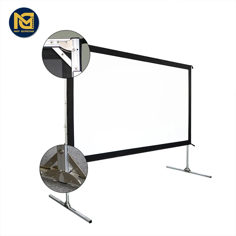 MGF Screen Projector Screen Folding Outdoor Outdoor Advertising Fast Fold Projection Screen for Camping