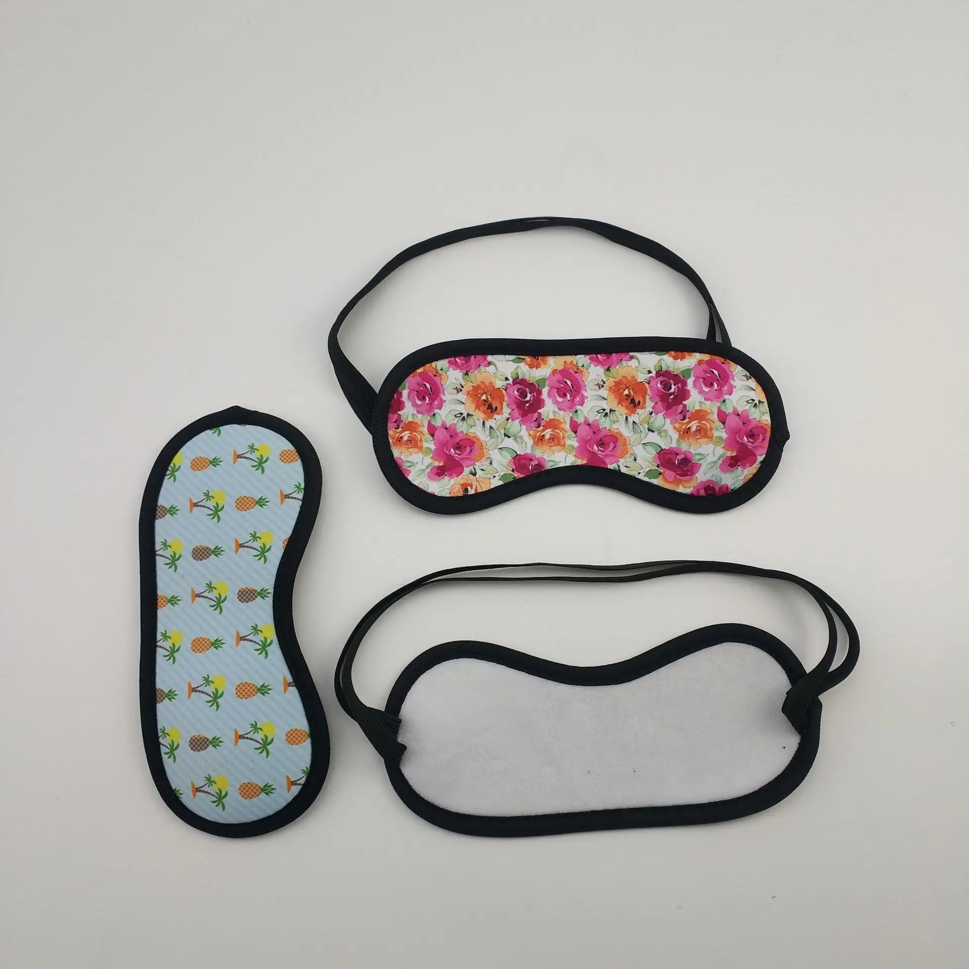 Sublimation Printed Neoprene Blindfold Custom Logo Polyester Eye Mask Sleeping Eye Cover for Travel