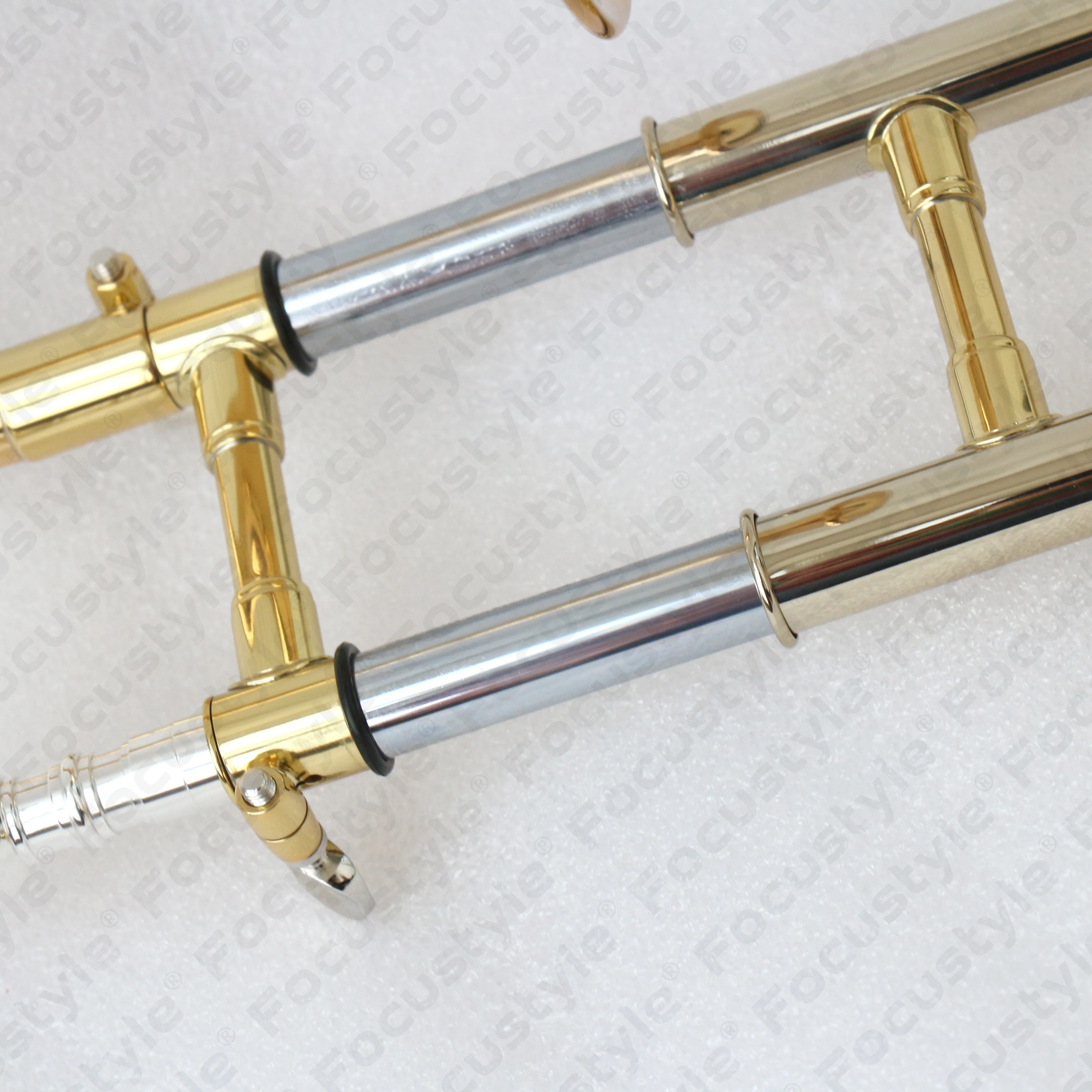 Gold-Lacquered Brass Piccolo Trombone with Accessories & OEM