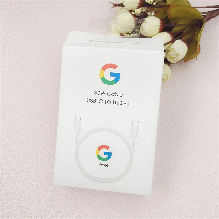 Original for Google Pixel 6 Pro Fast Charging Type c to c Cable Cord 6A PD 30W 1M for Pixel XL 2 3 4 5 6 7 a for Smart Phone