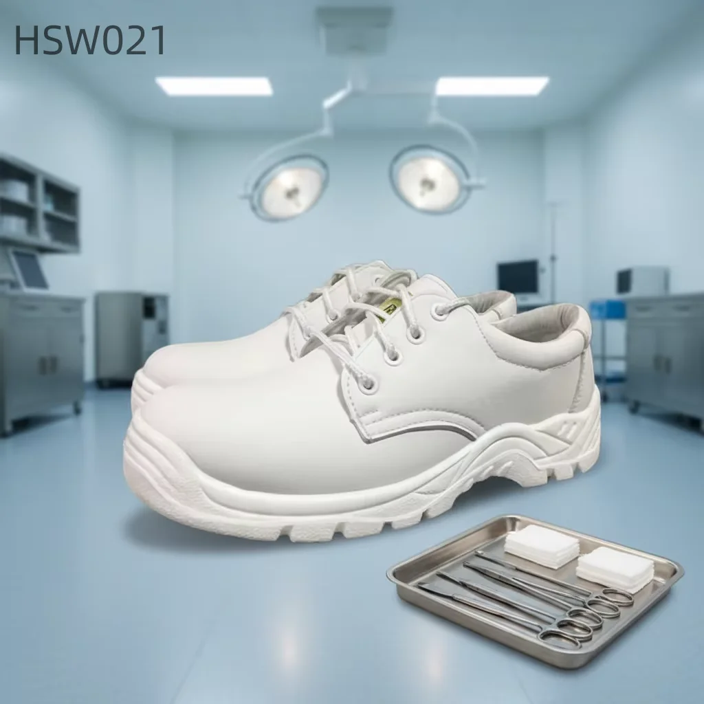 CSC,Research Facility Electrical Hazard Protection Safety Shoes Acid-base Experiment Work Shoes with Leather Lining HSW021