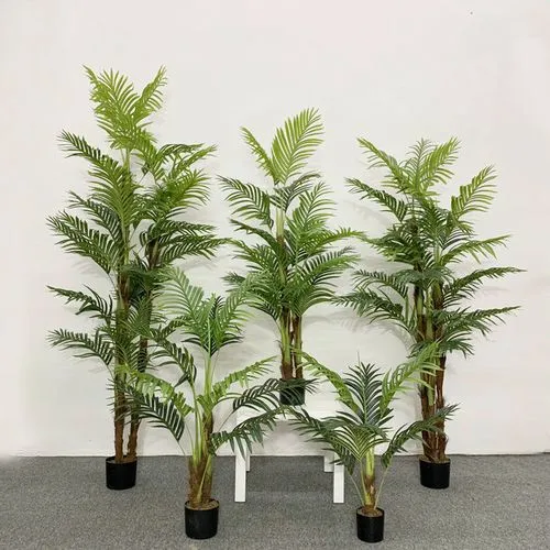 Nordic Home Decor Interior Fake Areca Palm Trees Fireproof Plastic Fern ...