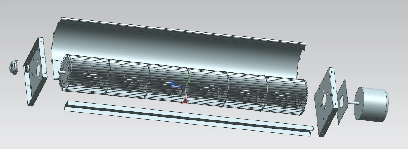 Tangential Fan, LONGWELL, 60x240mm, 115v/230v - detail 4