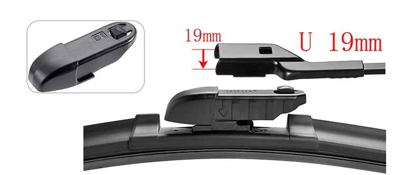 Baoyi Quality Multifit Flat Replaceable Adapter Frameless Windshield Wiper Buy Multifit Wiper