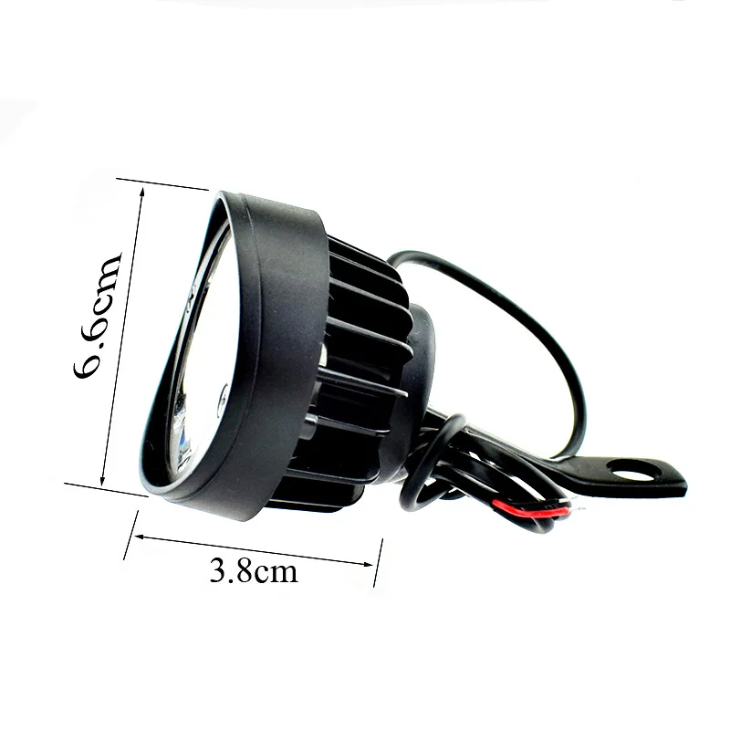 12V 1200LM система освещения мотоцикла водонепроницаемый IP65 мотоцикл боковой зеркало с подсветкой 6000K передняя фара мотоцикла KD014