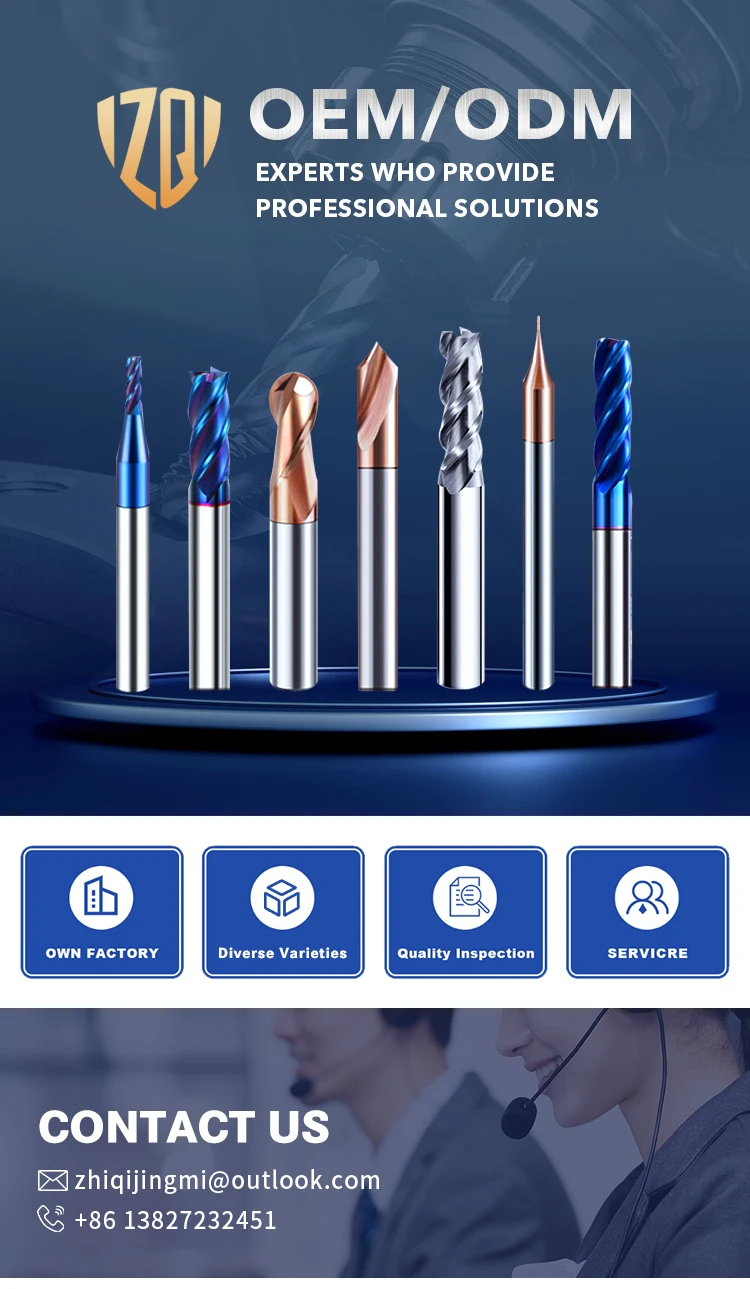 Hrc45 Hrc50 Hrc60 High Performance Roughing And Finishing End Mills For Cnc Machining Aluminum