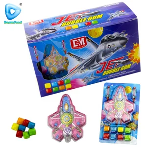 Hot Selling Funny Plastic Plane Maze Toy With Bubble Gum Candy