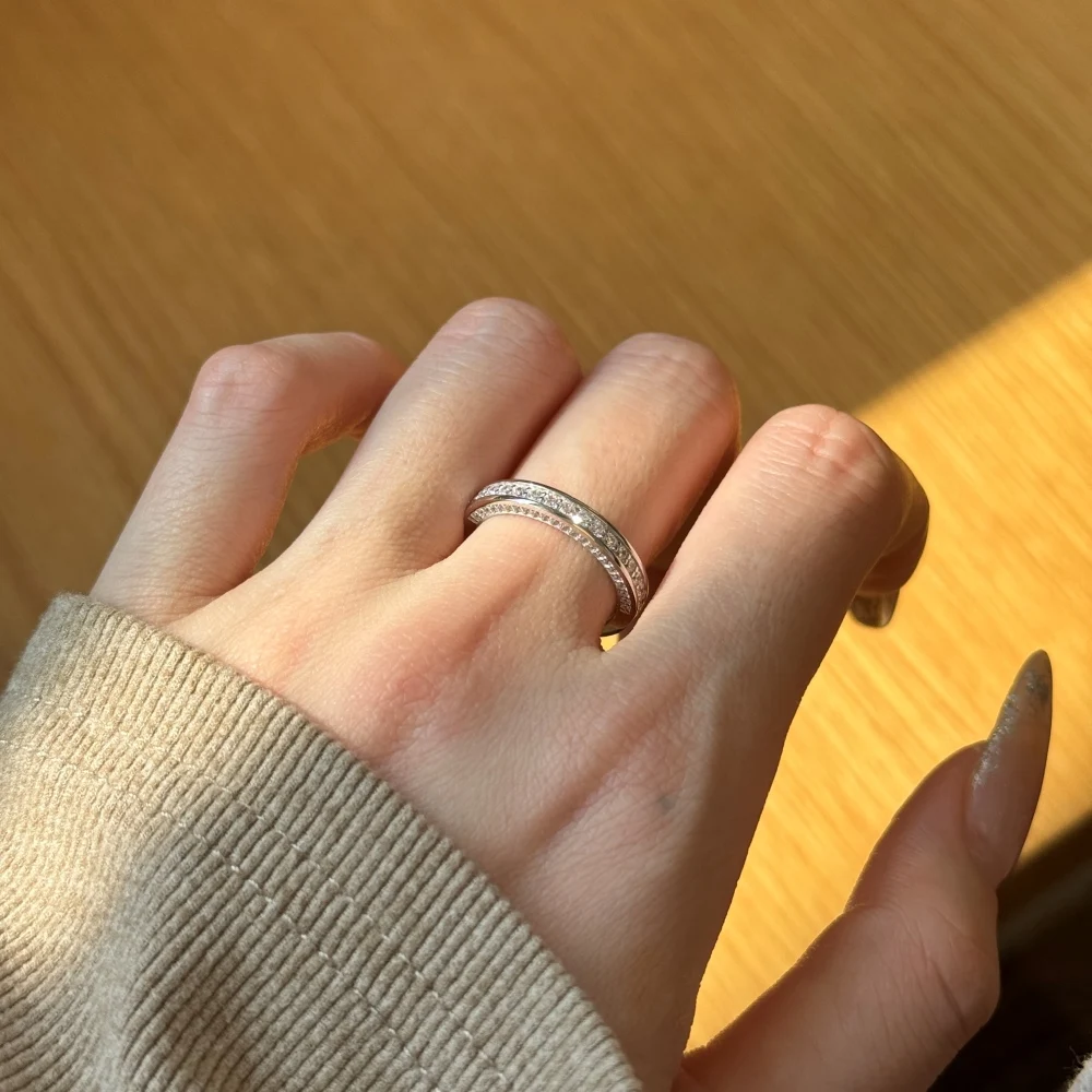 KAKODIY fashion engagement new wedding 925 sterling silver French luxury concave ring detail 3