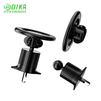 DIKA Universal 360 Adjustable 2 IN 1 Metal Ring Car Mount Dashboard Air Vent Strong Magnetic Car Phone Holder