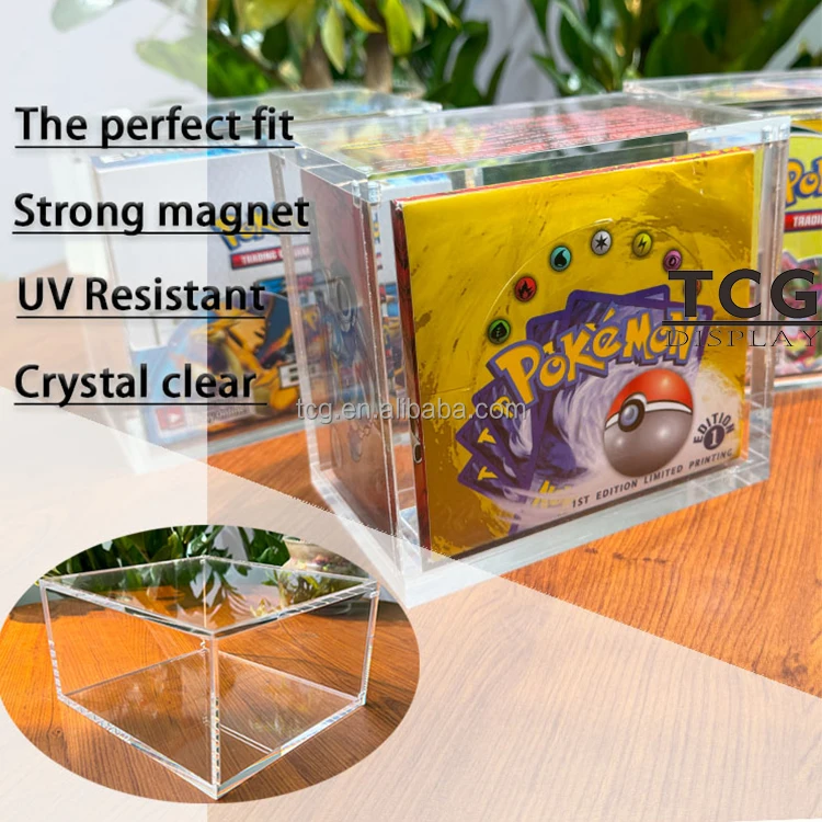 Pokemon Booster Box - TCG Hot Sale 1st Edition Acrylic Case Pokemon Booster Box - TCG Hot Sale 1st Edition Acrylic Case